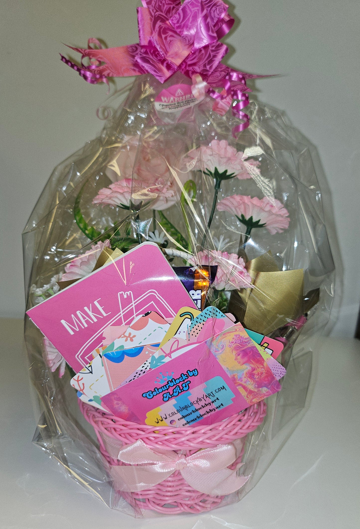 The 'Pink Wink' Little Basket of Positivity