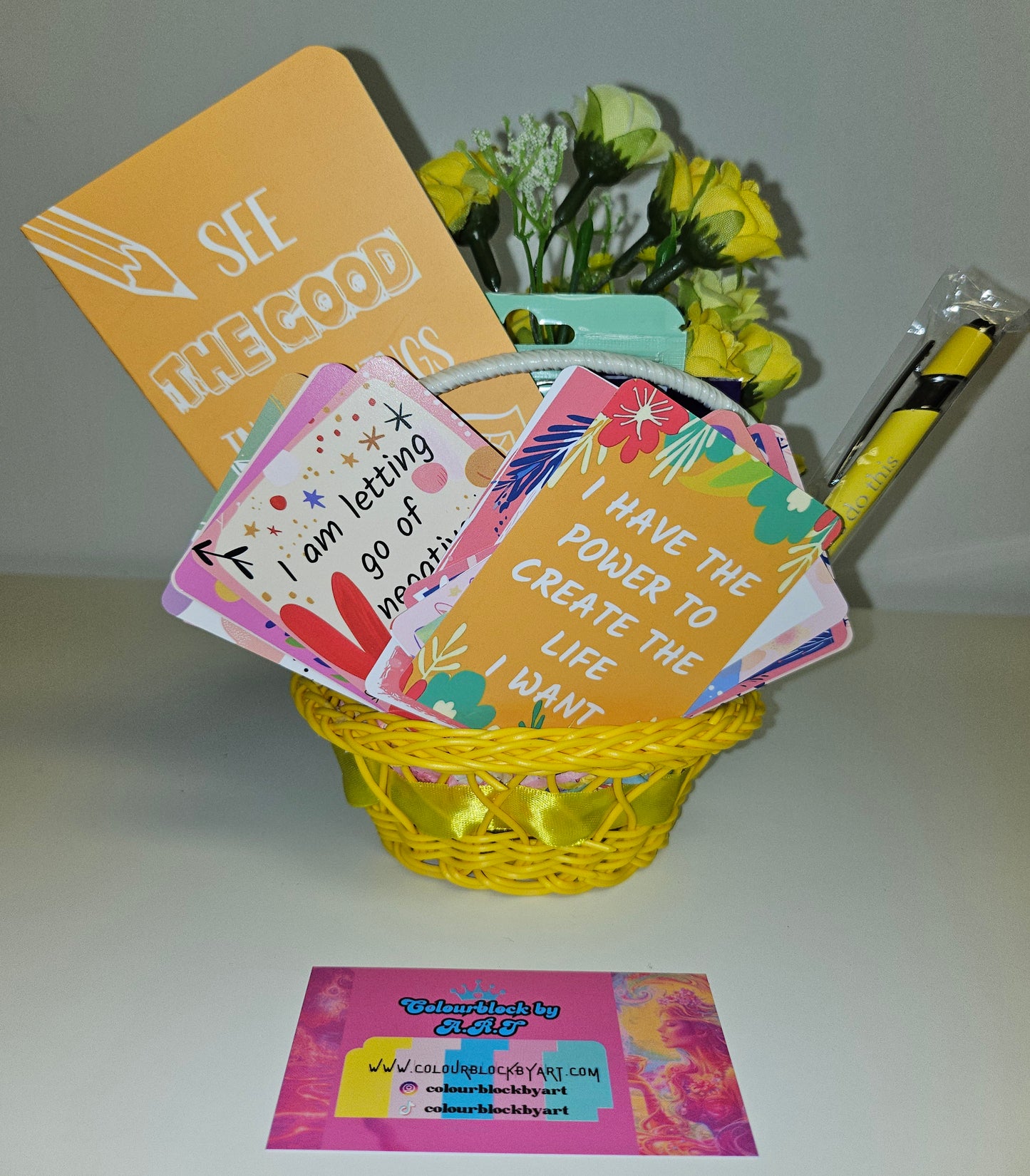 'The Mellow Yellow'- Little Basket of Positivity