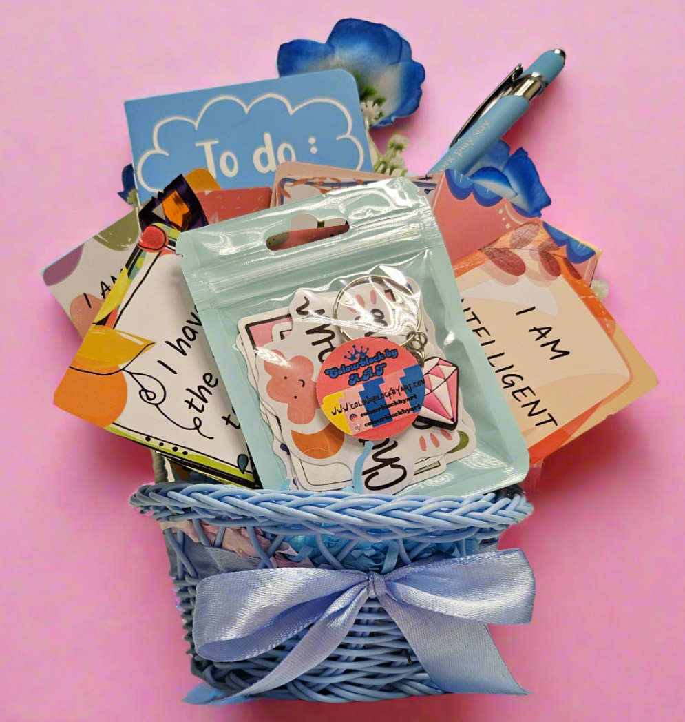 The 'Don't be Blue'- Little Basket  of Positivity