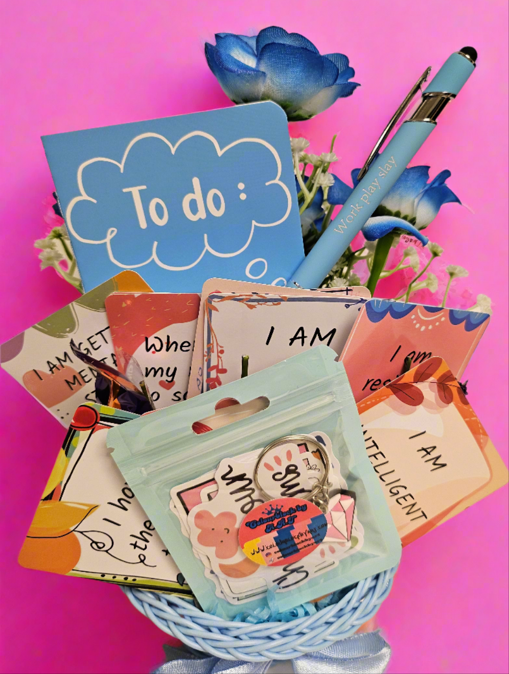 The 'Don't be Blue'- Little Basket  of Positivity