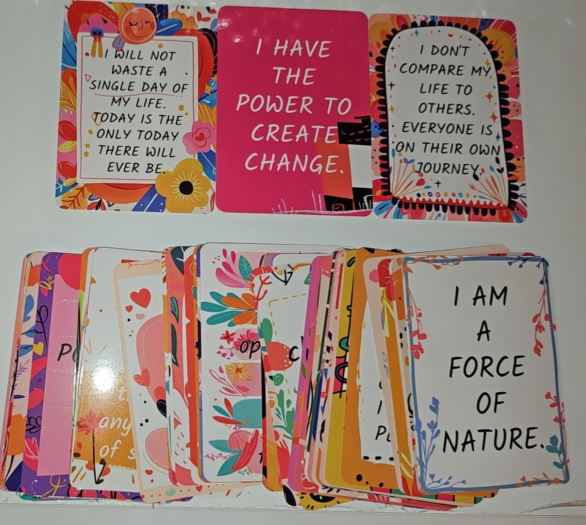 Colourblock Positive Affirmation Cards Deck