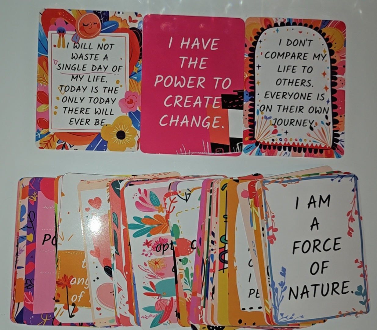 Colourblock Positive Affirmation Cards Deck