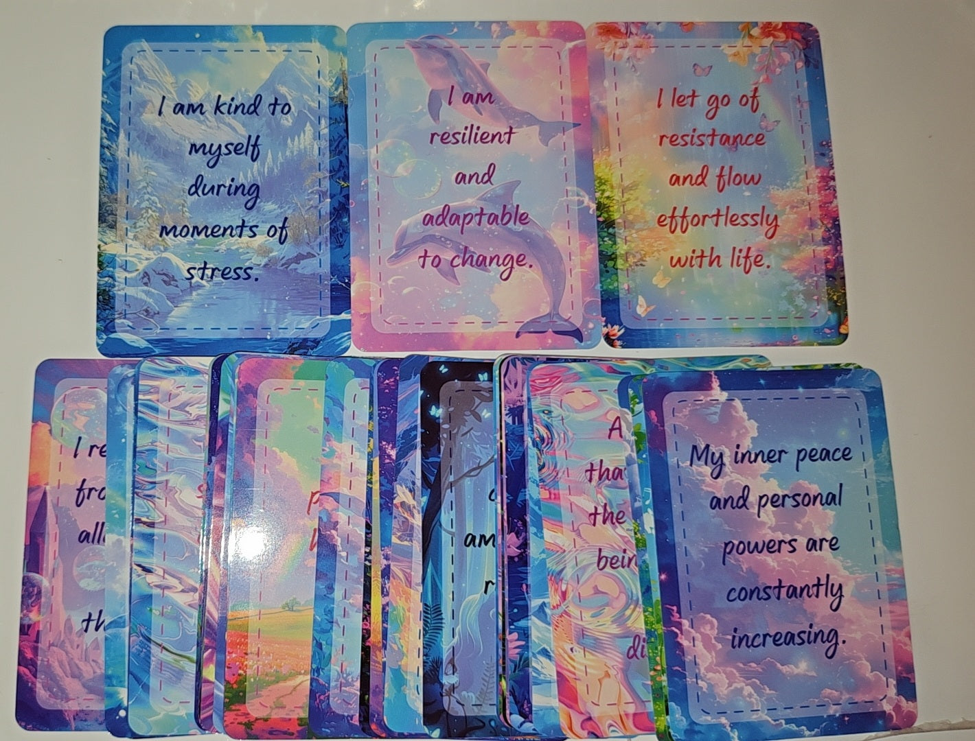 Colourblock Positive Affirmation Cards Deck