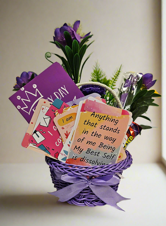 The 'Purple Haze' Little Basket of Positivity