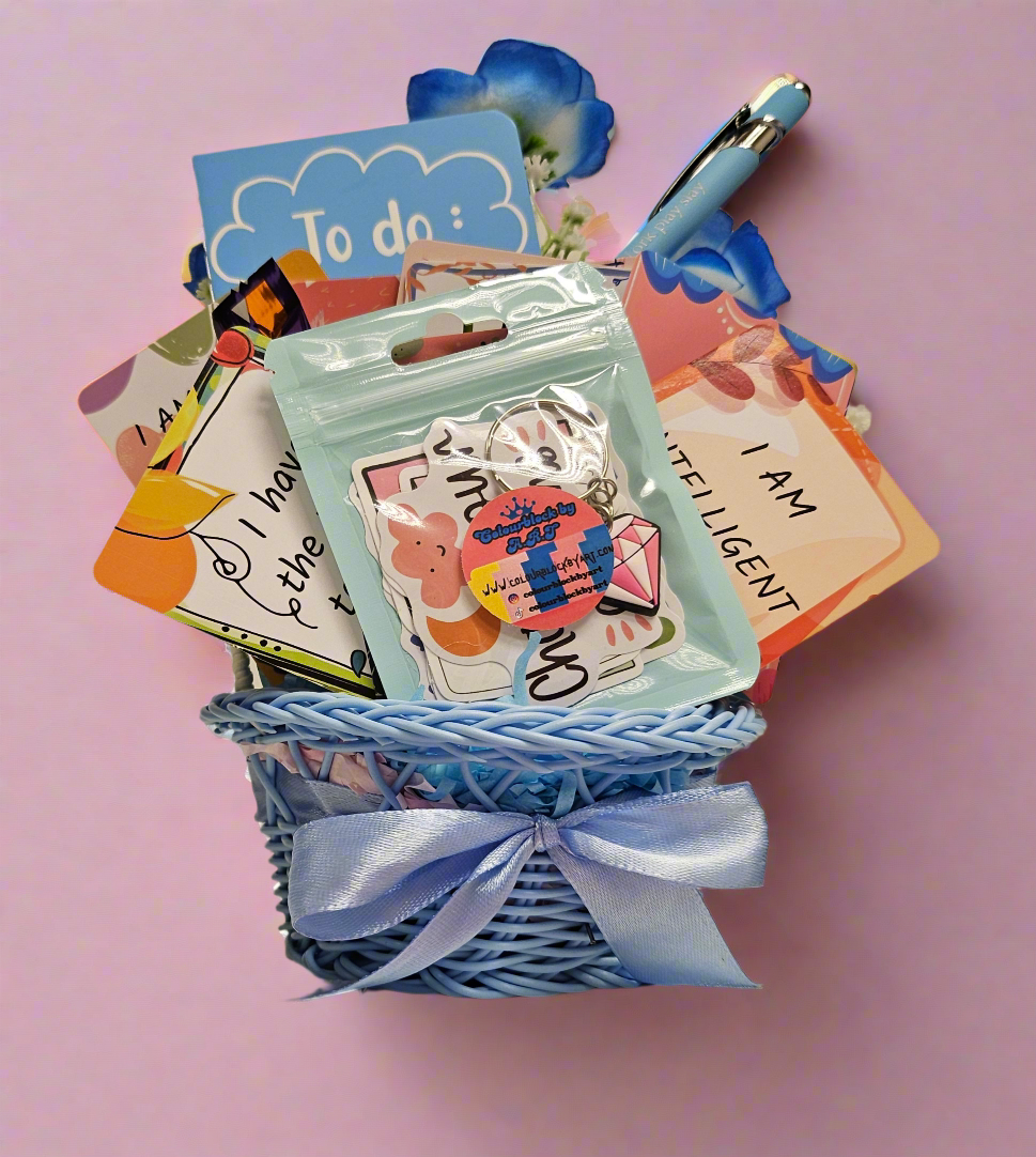 The 'Don't be Blue'- Little Basket  of Positivity