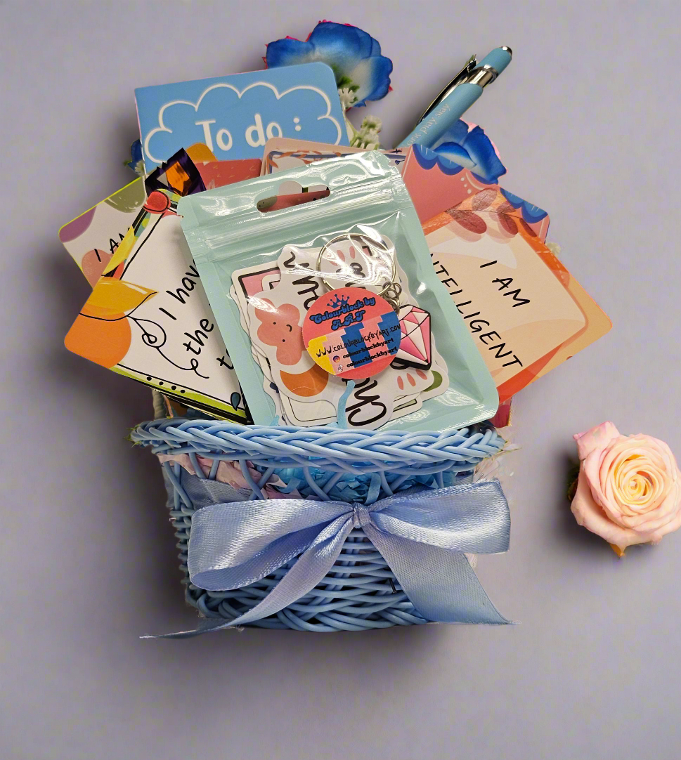 The 'Don't be Blue'- Little Basket  of Positivity